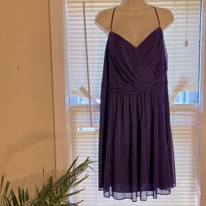 NWT David’s Bridal 22 spaghetti strap short dress wedding cocktail NEW 24-468-93